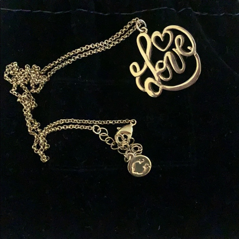 CWonder Scripted LOVE Gold necklace